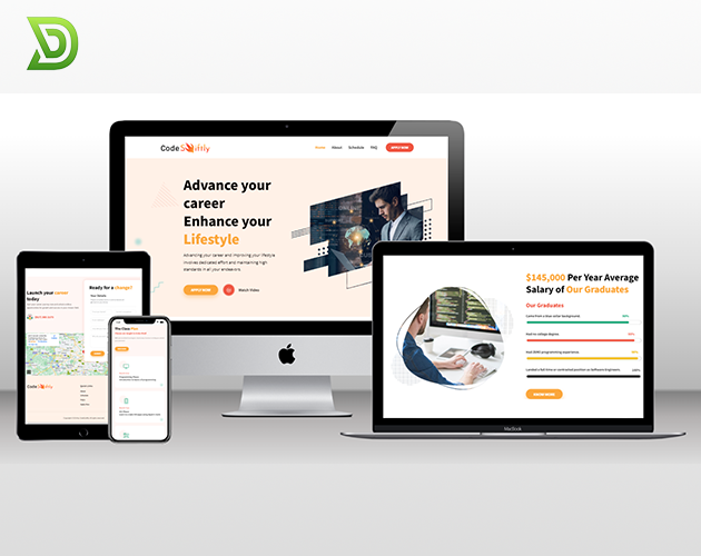 business website offers tech courses